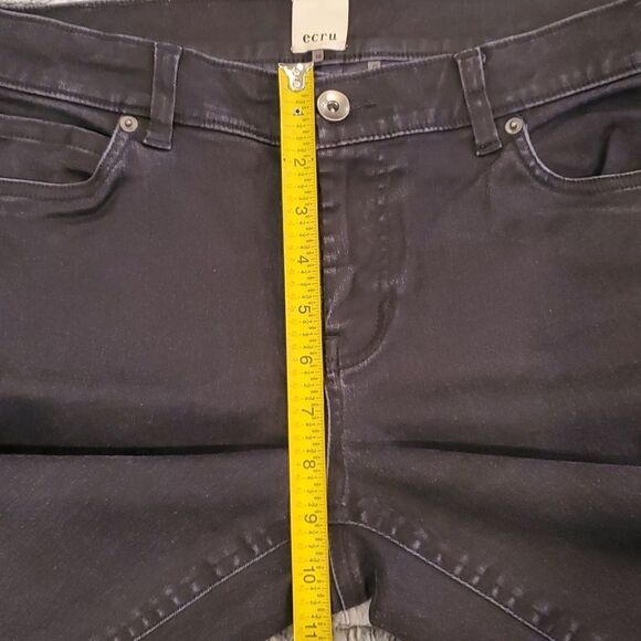Ecru grayish black "morrison leather look jeans" size 10 - Picture 7 of 8